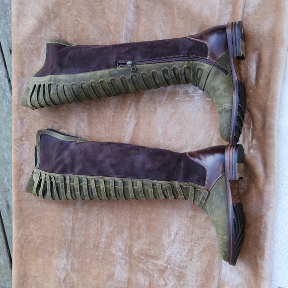 Vero Cuoio knee high suede tall boots Areaforte sz 36 - Picture 4 of 10